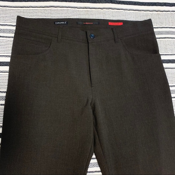 Alberto Dress Pants, Modern Fit, Dark Brown - Picture 5 of 7